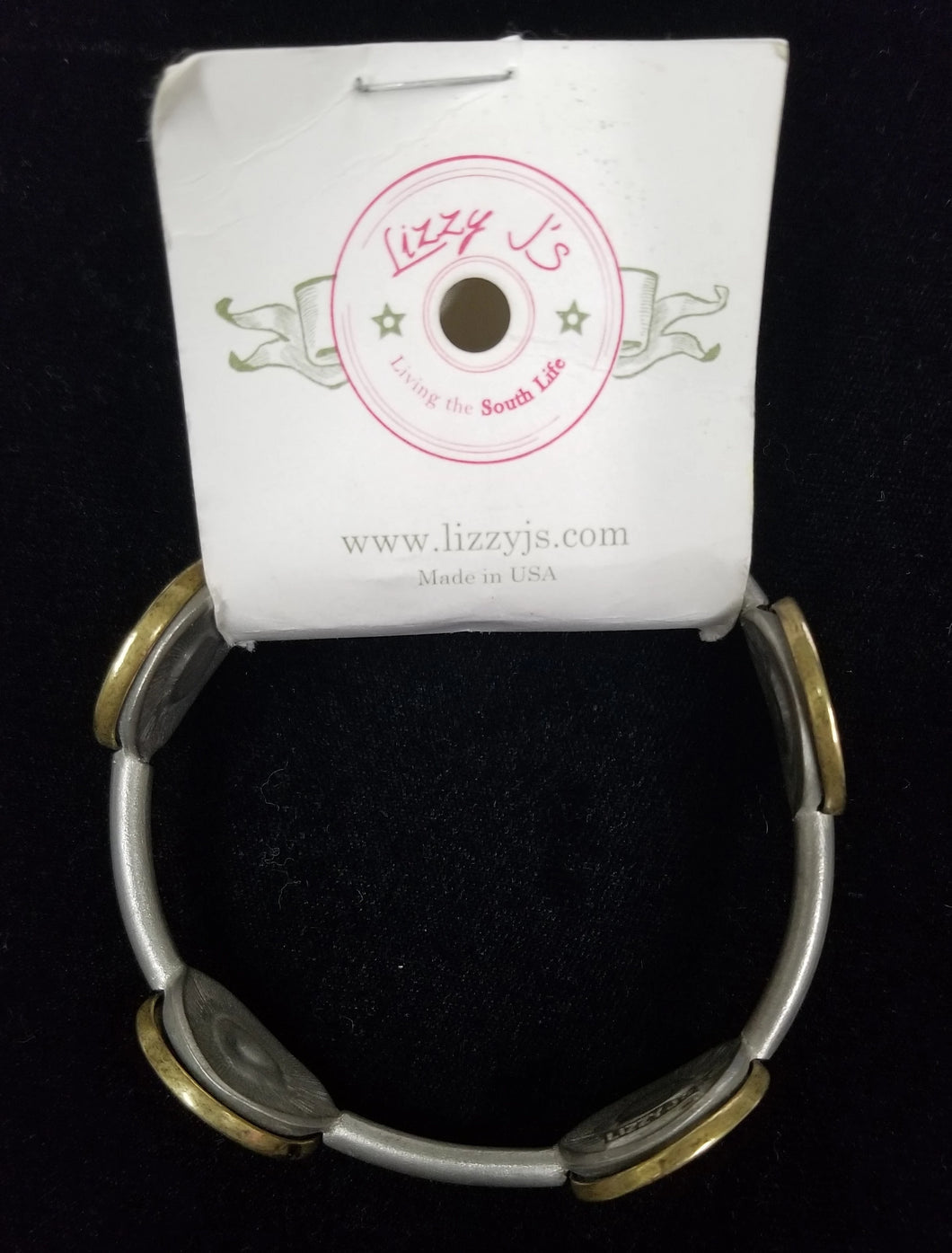 Lizzy Js Vintage Gray Bullet Bracelet